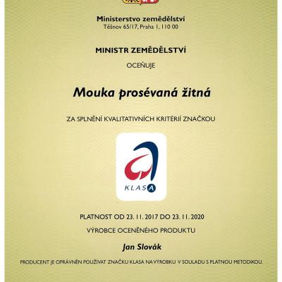 CertifikAt Klasa ZitnA ProsEvanA