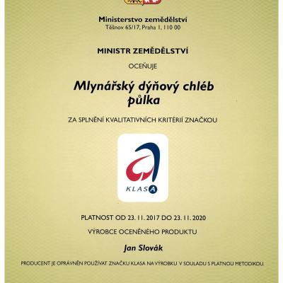 CertifikAt Klasa DYNovY