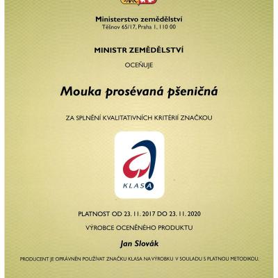 CertifikAt Klasa PSeniCnA ProsEvanA