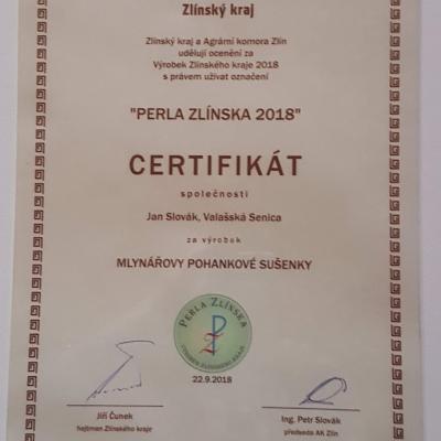 Pohankove Susenky Certifikat